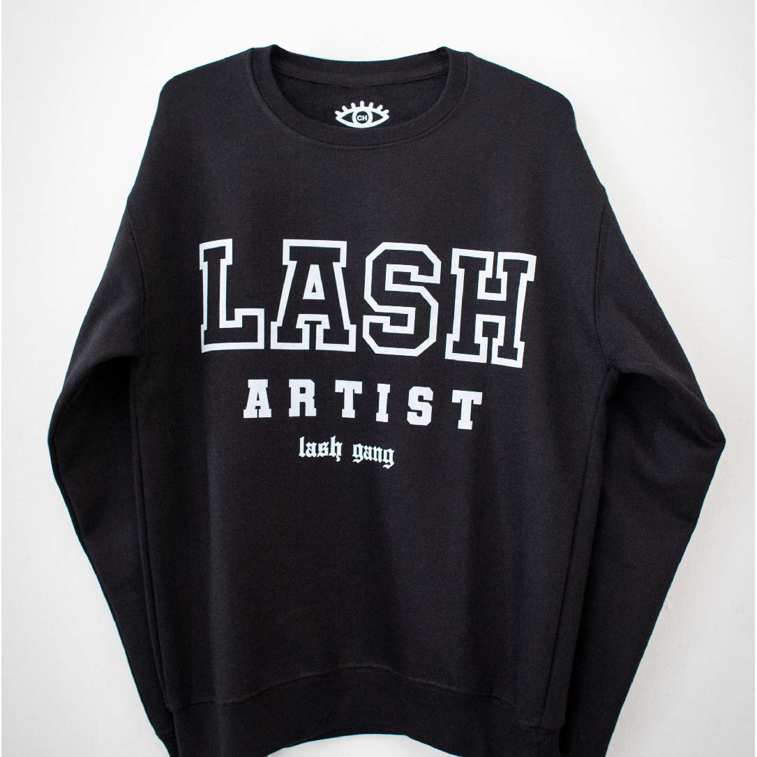 Hoodie "Lash Artist" - Negro (Sin capucha)